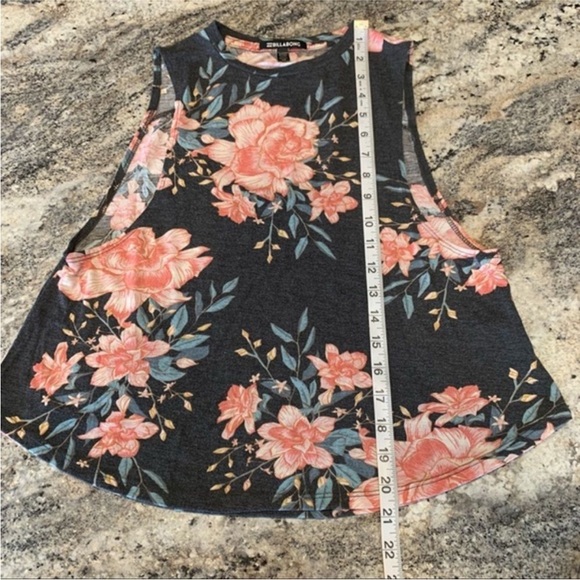 Billabong Tank Top Floral Yoga open back sz S - Picture 5 of 6
